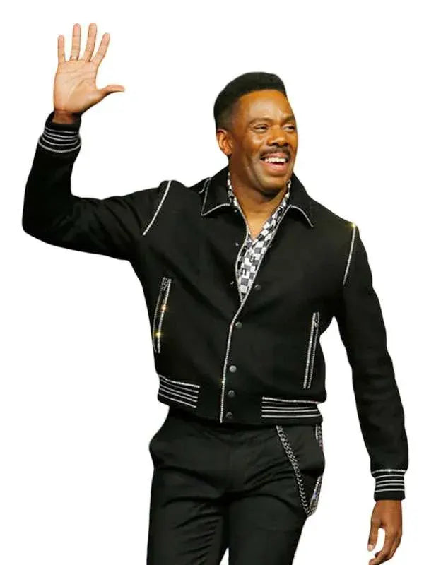 Colman Domingo Jimmy Kimmel Live Black Wool Jacket