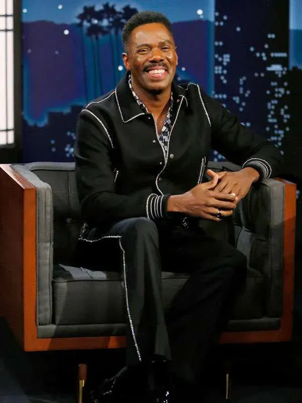 Colman Domingo Jimmy Kimmel Live Black Wool Jacket