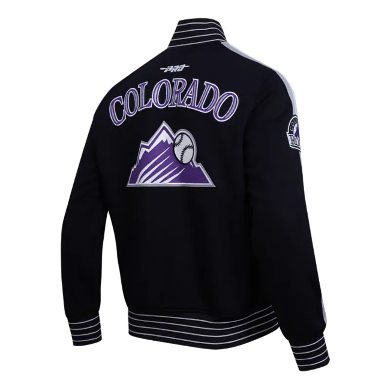 Colorado Rockies Current Logo Game Day Eggshell Black Jacket In UK