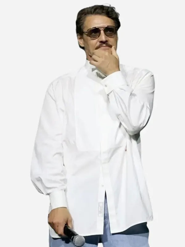 Comic Con 2026 Pedro Pascal White Shirt