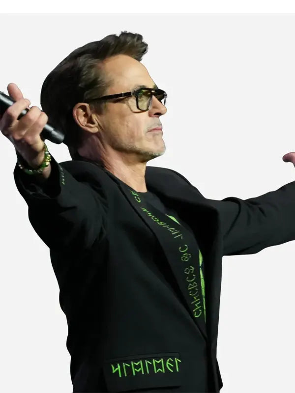Comic Con 2026 Robert Downey Jr Blazer Print