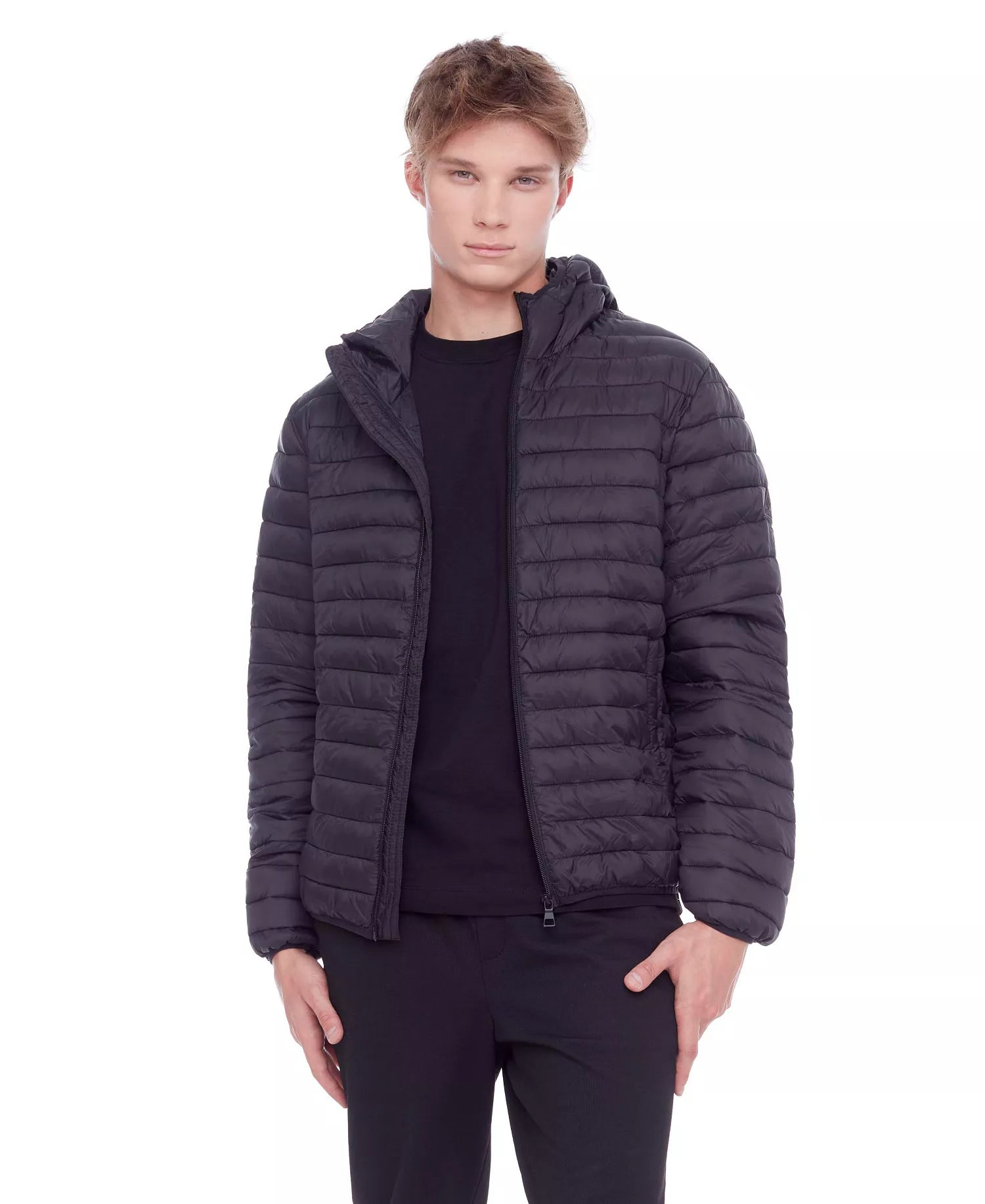 Compact insulated puffer jacket