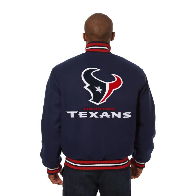 Corcoran Houston Texans Wool Varsity Jacket For Sale