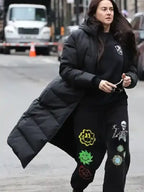 Count Me Lies 2026 Shailene Woodley New  Black Puffer Coat