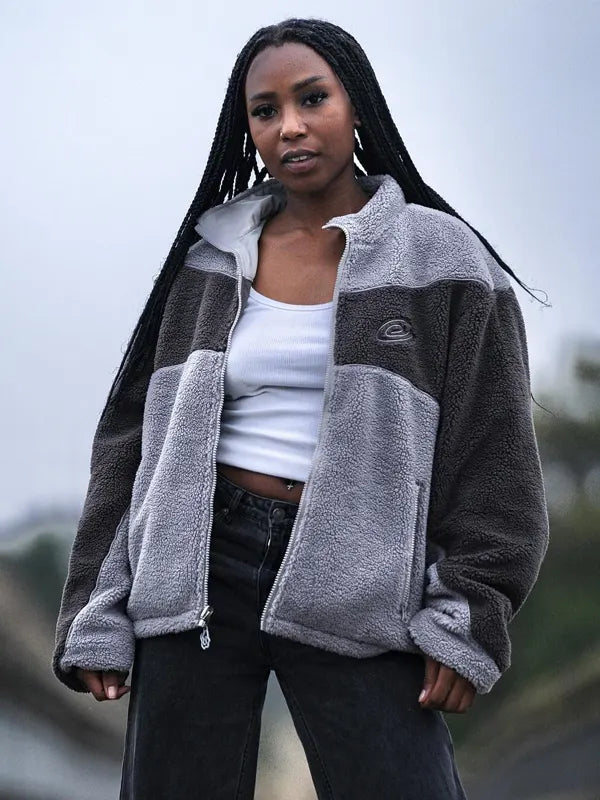 Cozmoz Reversible Fleece Jacket Grey