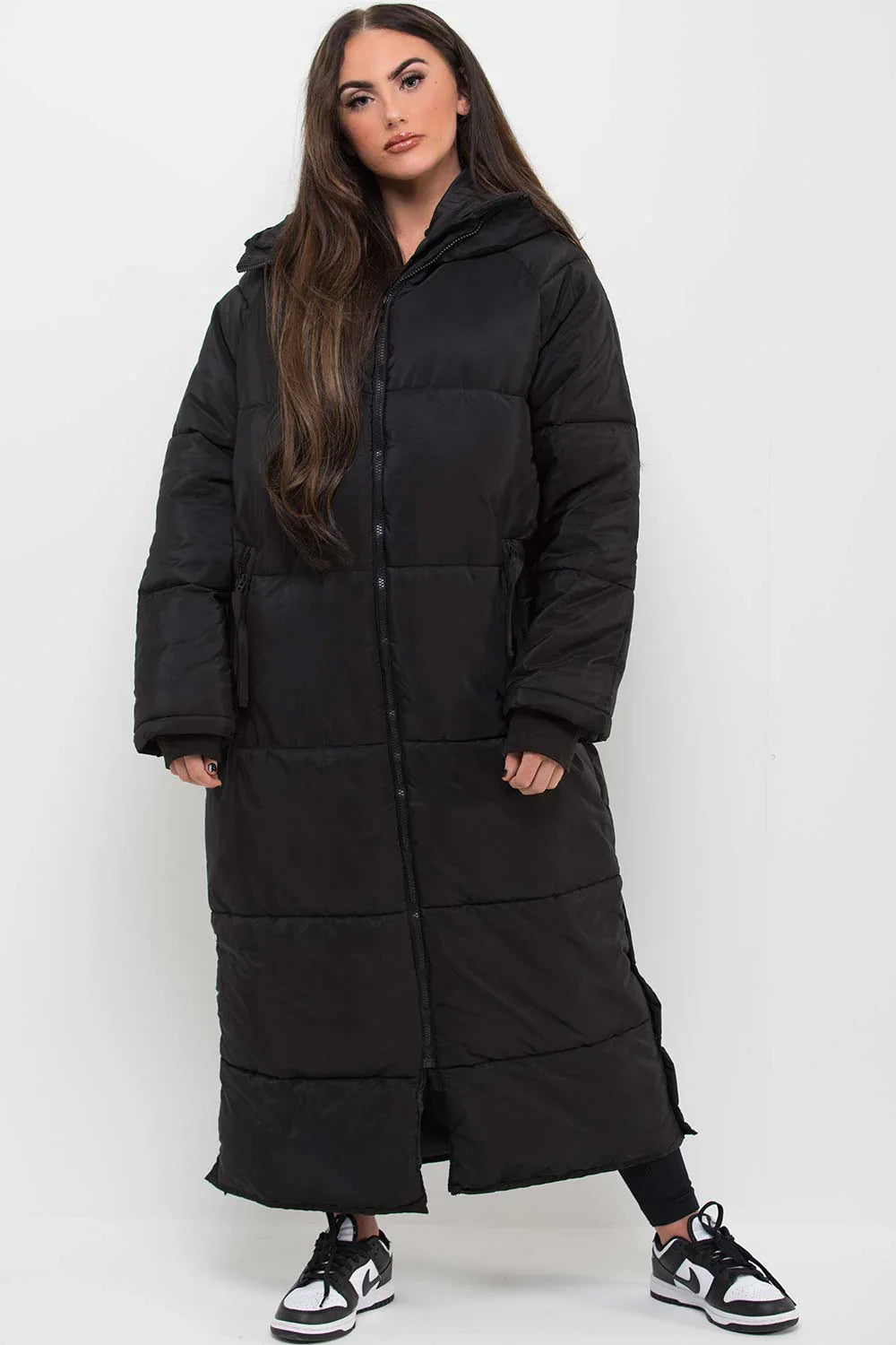 Cozy extra long puffer jacket