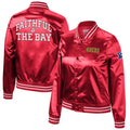 Crawford San Francisco 49ers Satin Varsity Jacket