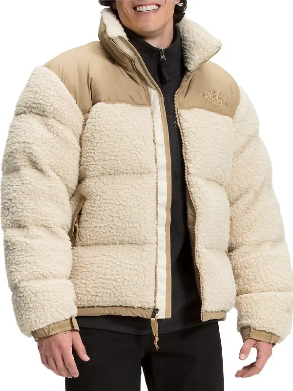 The North Face High Pile Fleece Nuptse Puffer Jacket