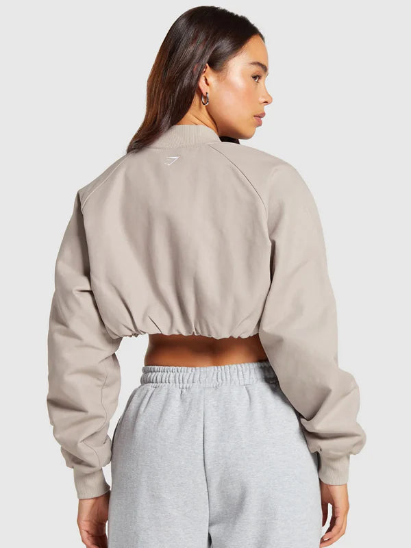 Cropped Bomber Jacket Women's Buy