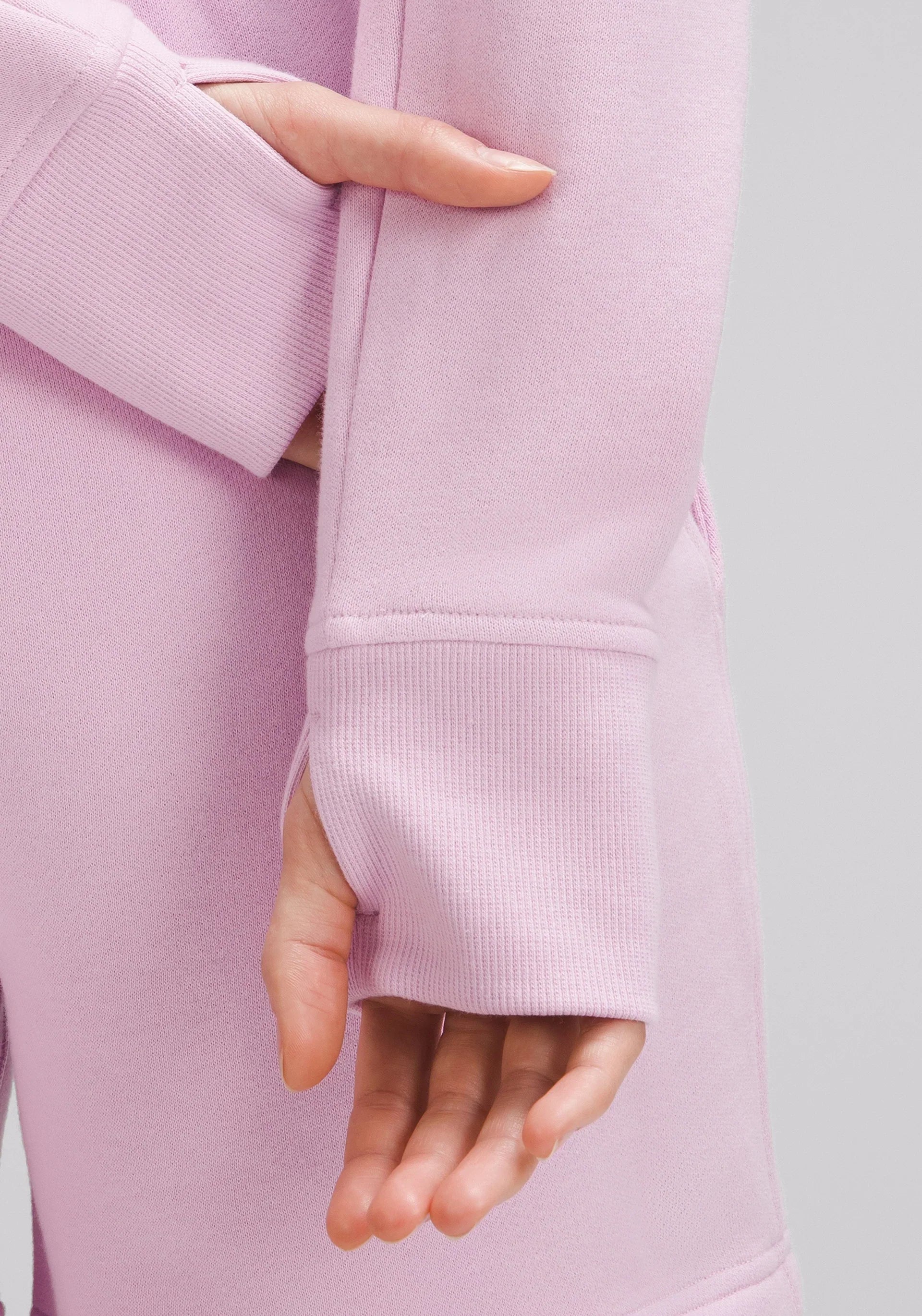 Cropped full zip hoodie for women