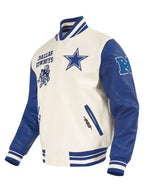 Dallas Cowboys Pro Standard Retro Classic Rib Wool Varsity Jacket