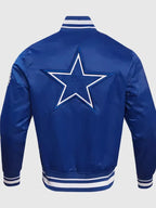 Dallas Cowboys Retro Classic Rib Satin Jacket