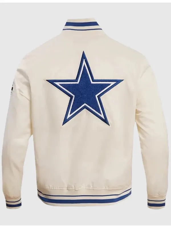 Dallas Cowboys Retro Classic Rib Satin Jacket