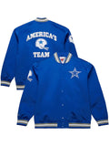 Dallas Cowboys Vintage Double Down Blue Satin Jacket