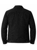 Elyse Kunze Black Cotton Trucker Jacket