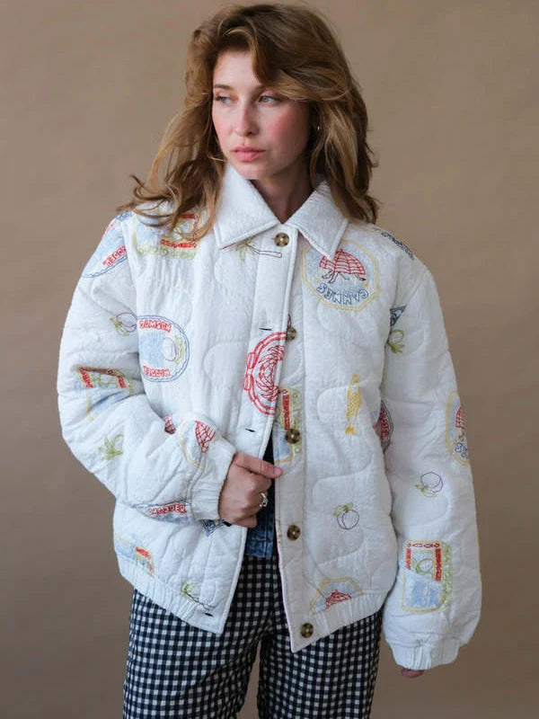 Damson Madder Claudia Bomber Jacket For Sale