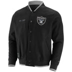 Danny D Las Vegas Raiders Black Wool Varsity Jacket For Sale