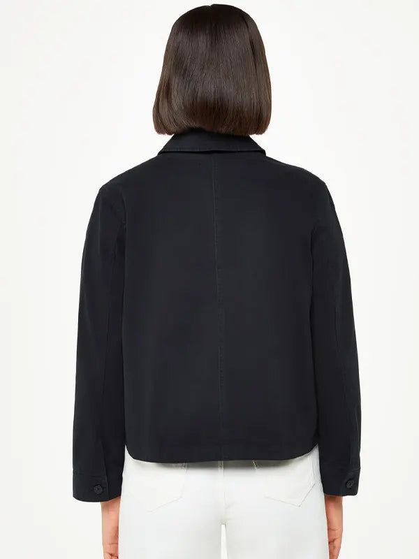 Tracy Zemlak Black Casual Cotton Jacket