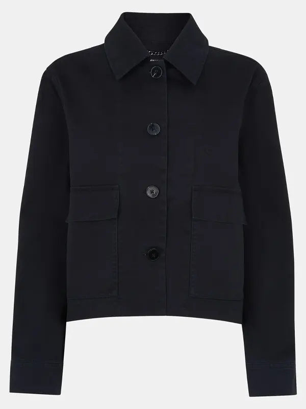 Tracy Zemlak Black Casual Cotton Jacket