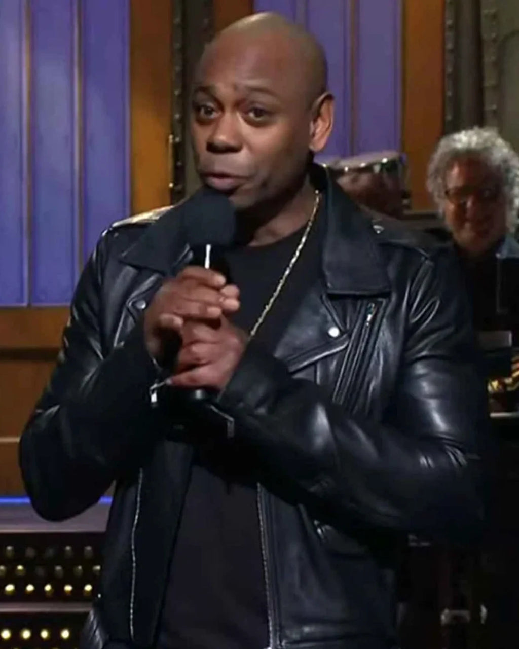 Dave-Chappelle-Black-Biker-Leather-Jackets