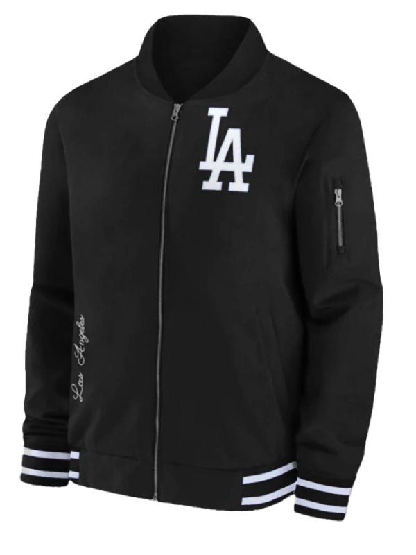 Dave Roberts LA Dodgers Blue Bomber Jacket