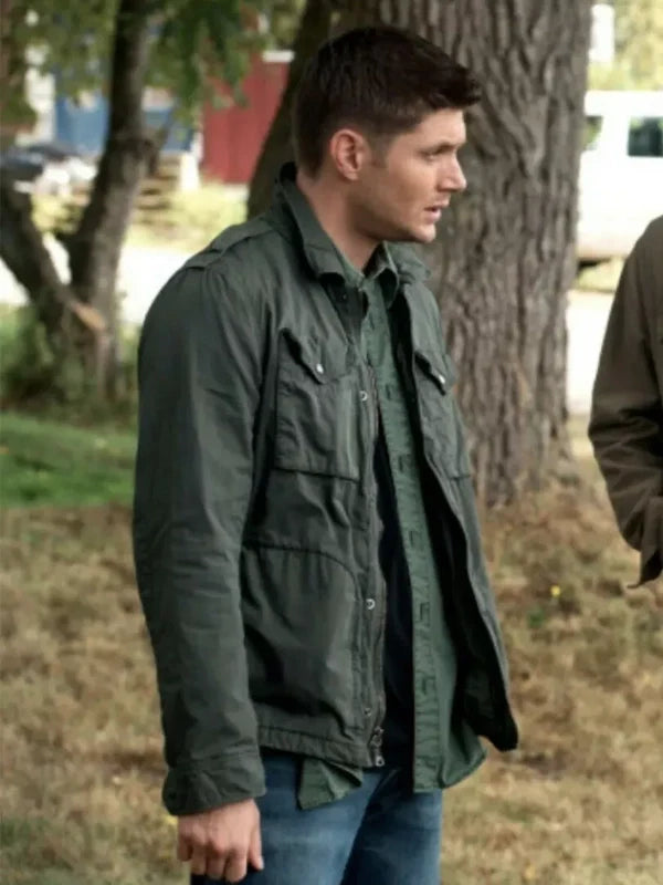 Dean-Winchester-Green-Military-Jacket