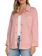 Doyle Schiller Women's Pink Cotton Shirt Jacket