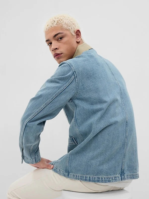 Denim-GAP-Chore-Jacket-BackBiew