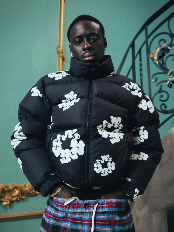 Denim-Tears-Puffer-Jacket-In-Black