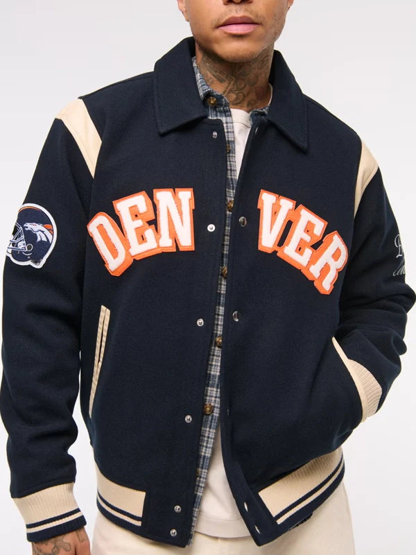 Denver Broncos Varsity Jacket For Sale