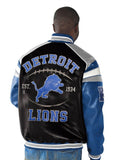 Detroit Lions Full-zip Leather Jacket