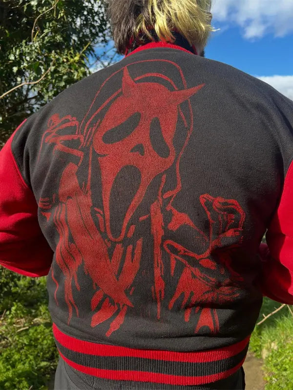 Devil Ghostface Varsity Jacket