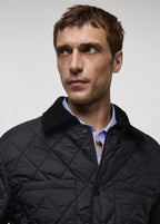 Diamond-stitch men���s jacket