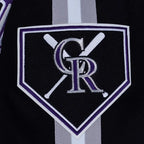 Discount Colorado Rockies Current Logo Game Day Eggshell Black Jacket