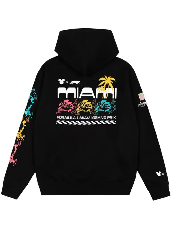 Disney x Formula 1 Miami 2026 Black Hoodie