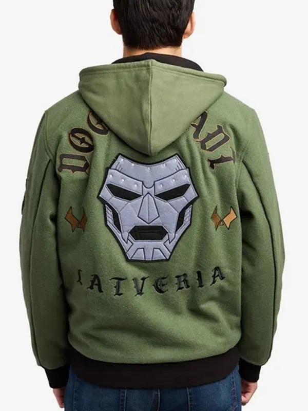 Doctor Doom Army Green Hooded Jacket