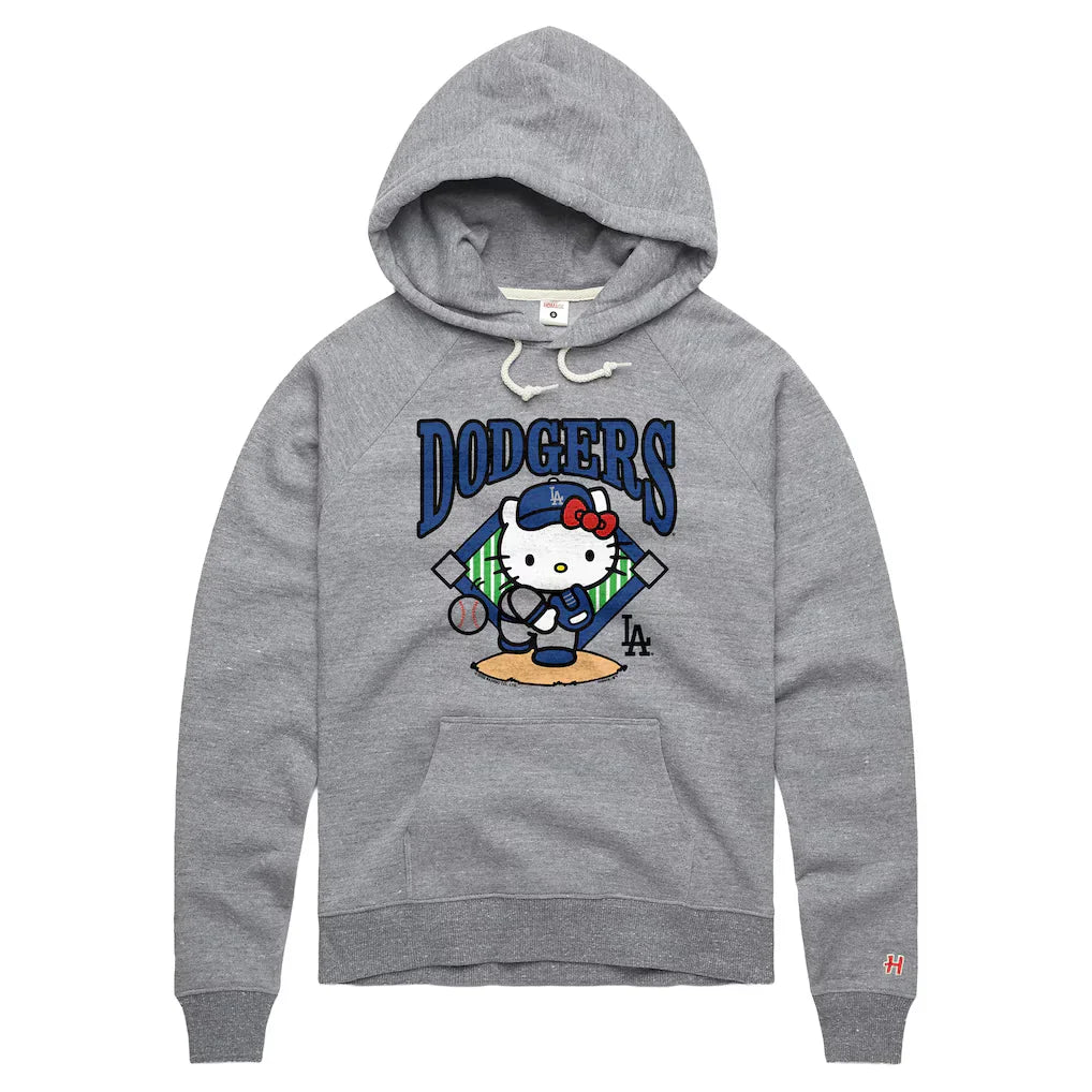 Dodgers Hello Kitty Hoodie In Gray