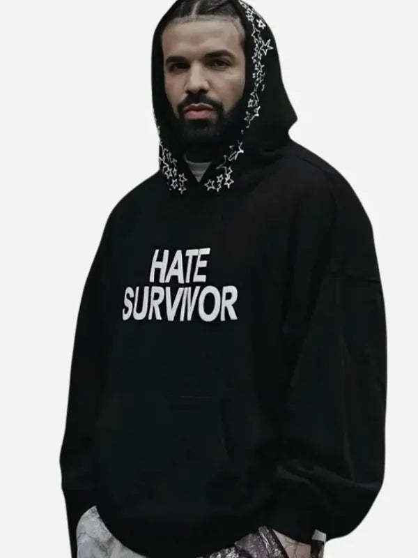 Drake Hate Survivor Black Hoodie