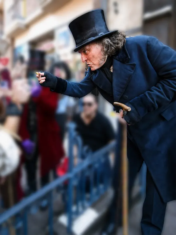 Ebenezer 2026 A Christmas Carol Johnny Depp Coat