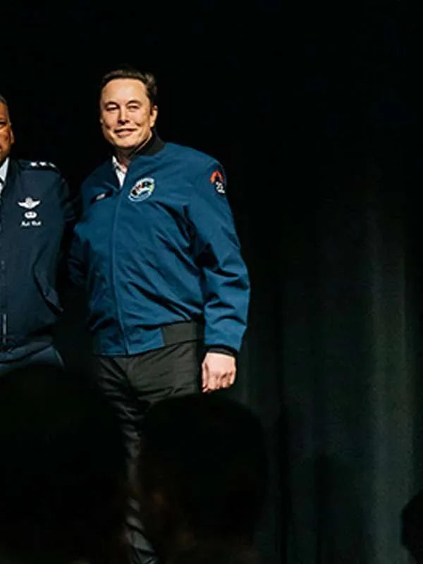 Elon-Musk-The-Air-Force-Academy-Blue-Bomber-Jacket