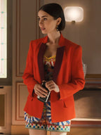 Emily-In-Paris-S05-Lily-Collins-Red-Blazer