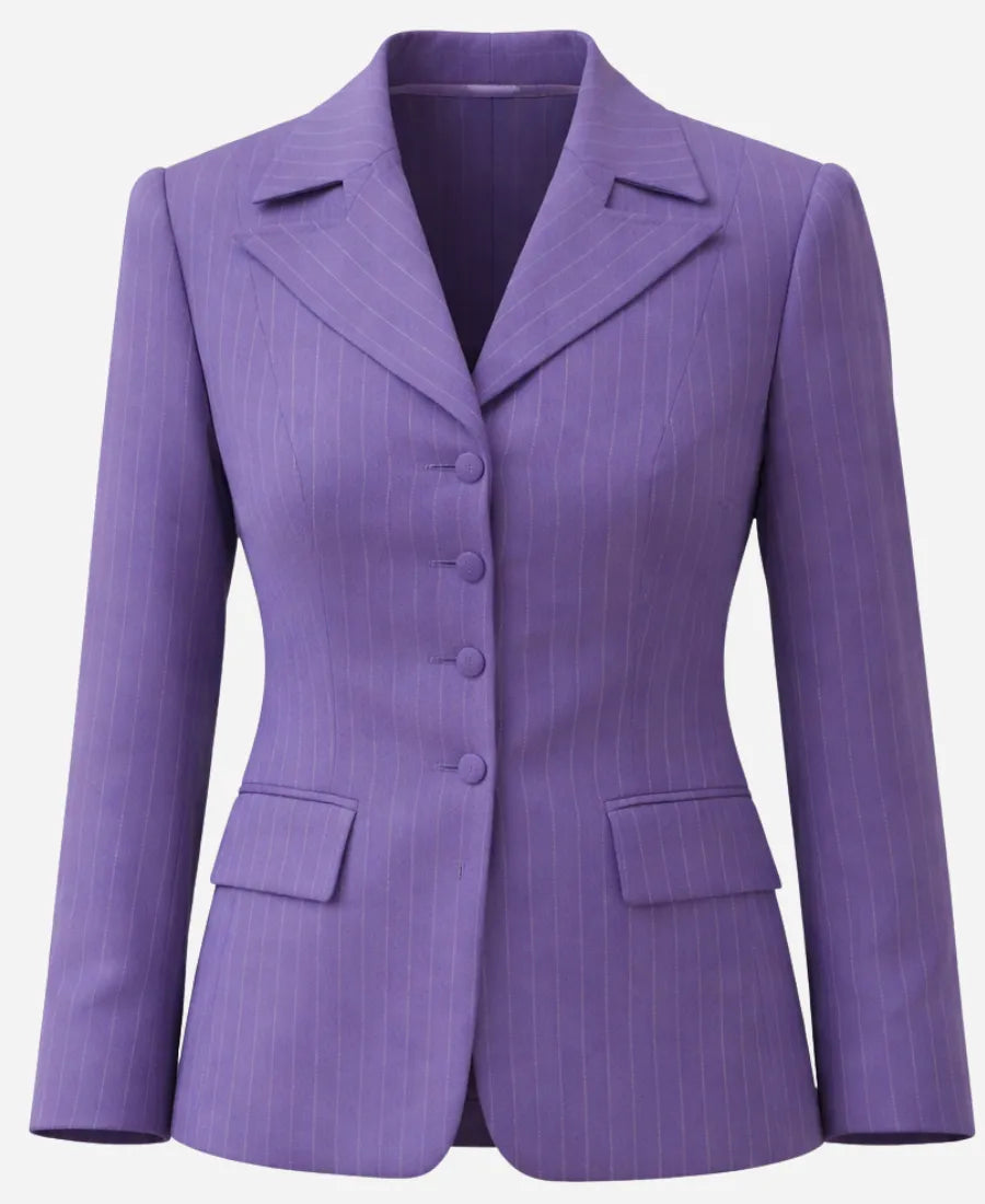 Emma Thompson The Sheep Detectives Purple Blazer