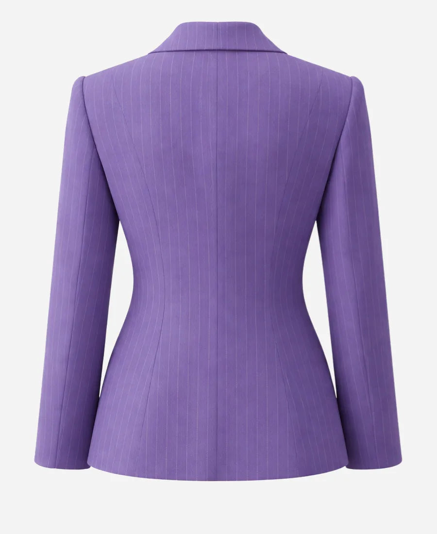 Emma Thompson The Sheep Detectives Purple Blazer