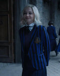 Wednesday S01 Nevermore Academy Striped Uniform Coat
