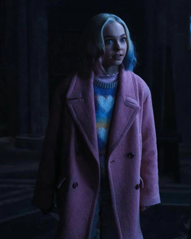 Wednesday S01 Enid Sinclair Pink Coat