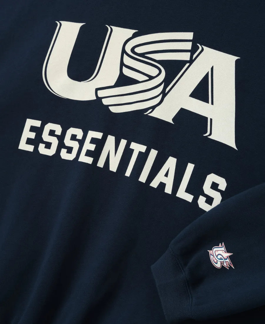 Essentials USA Baseball Sport Hoodie