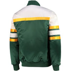 Evans Green Bay Packers Satin Varsity Jacket For Sale