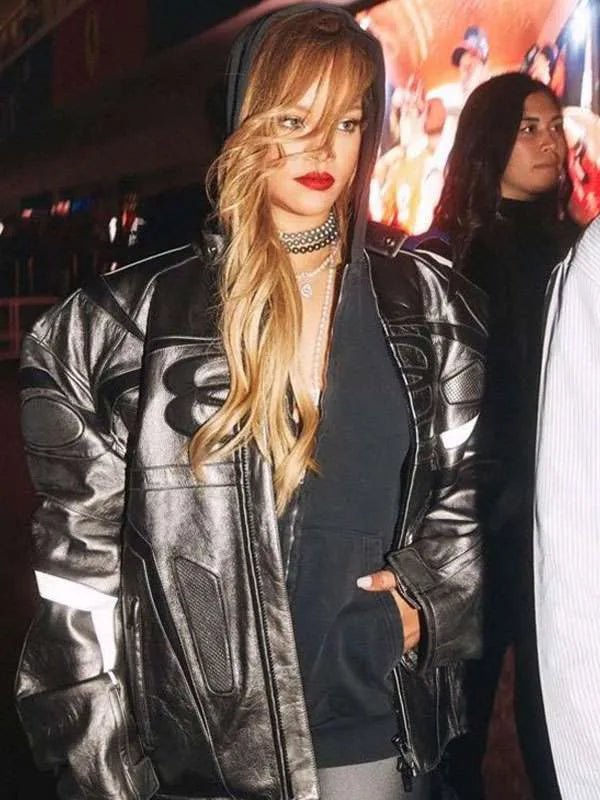F1-Grand-Prix-2023-Rihanna-Black-Leather-Jacket