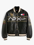 F1 Movie Racing Tommy Hilfiger Black Varsity Jacket
