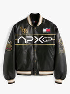 F1 Movie Racing Tommy Hilfiger Black Varsity Jacket
